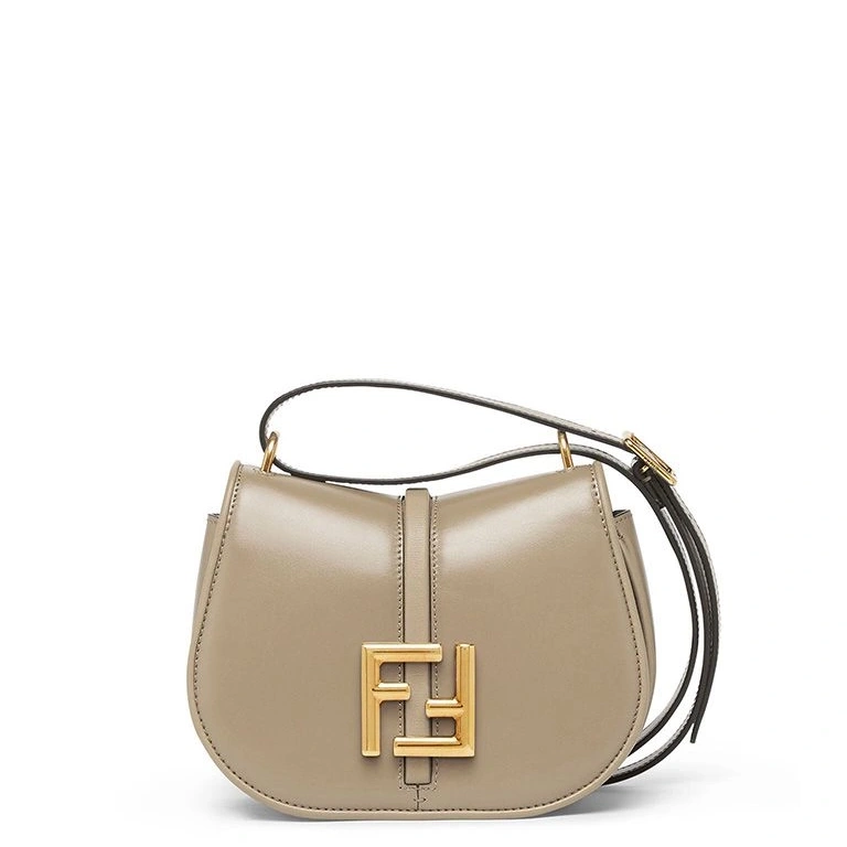 Affordable C'mon Leather Calf Mini Fendi In Bag Grey 0815